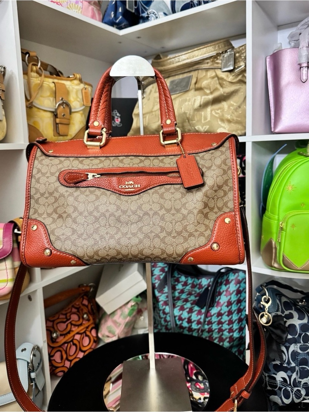 Coach Millie Colorblock Satchel